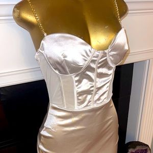 White Cocktail Dress Large